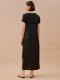 Albaray Satin & Lace Maxi Dress, Black