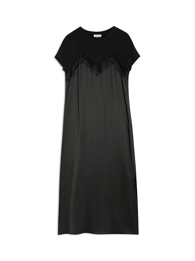 Albaray Satin & Lace Maxi Dress, Black