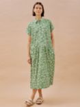 Albaray Organic Cotton Brushstroke Dress, Green