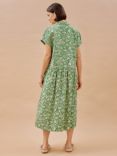Albaray Organic Cotton Brushstroke Dress, Green