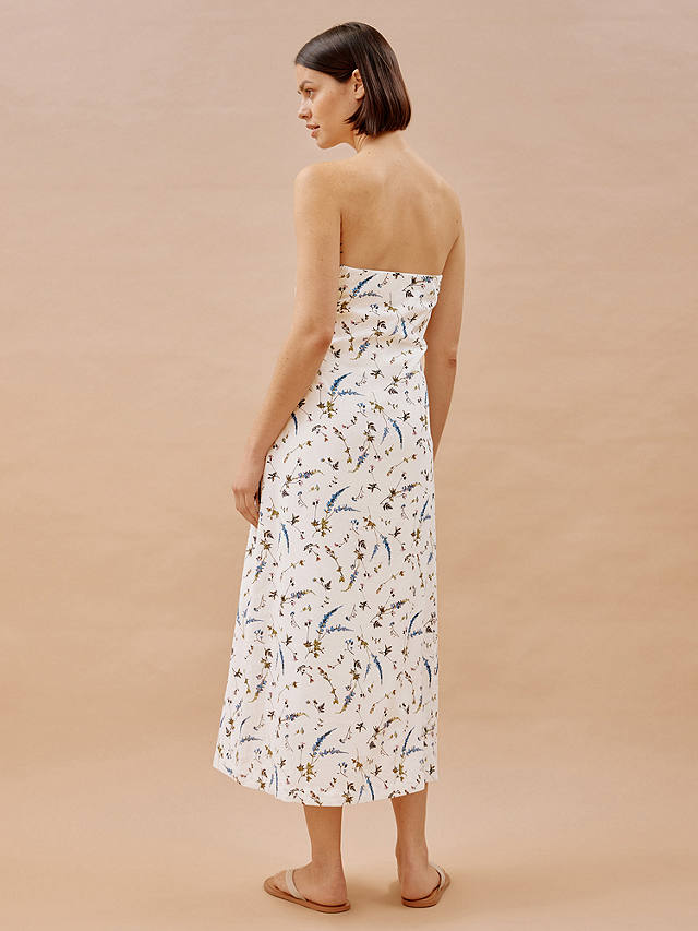 Albaray Sprig Floral Bandeau Maxi Dress