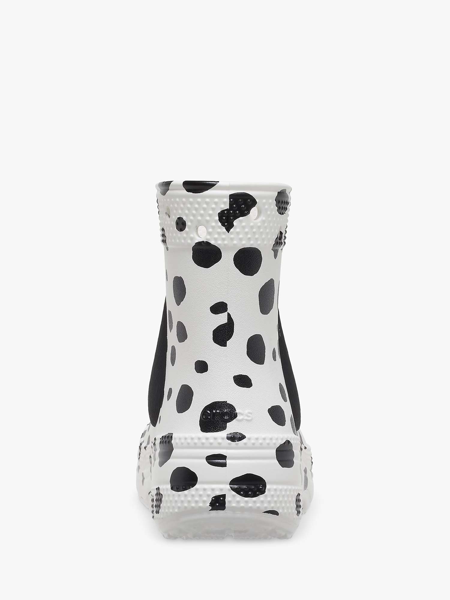 Buy Crocs Kids' Classic Dalmatian Wellington Boots, White/Black Online at johnlewis.com