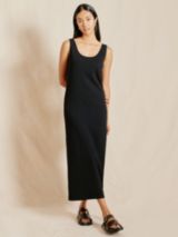 Buy Nelly Flattering Satin Dress - Black