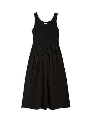 Albaray Jersey Vest Midi Dress, Black