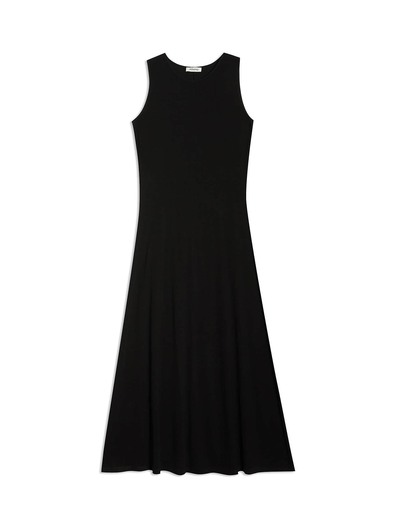 Buy Albaray Jersey Racer Back Maxi Dress, Black Online at johnlewis.com