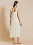 Albaray Button Down Linen Blend Dress, Sand