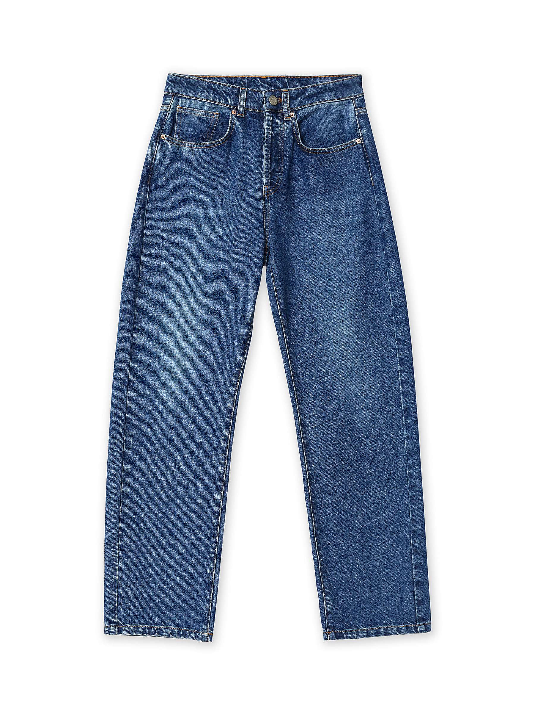 Buy Albaray Organic Cotton Boyfriend Jeans, Indigo Online at johnlewis.com