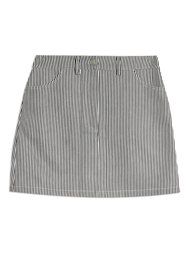 Albaray Ticking Stripe Mini Skirt, Black/White