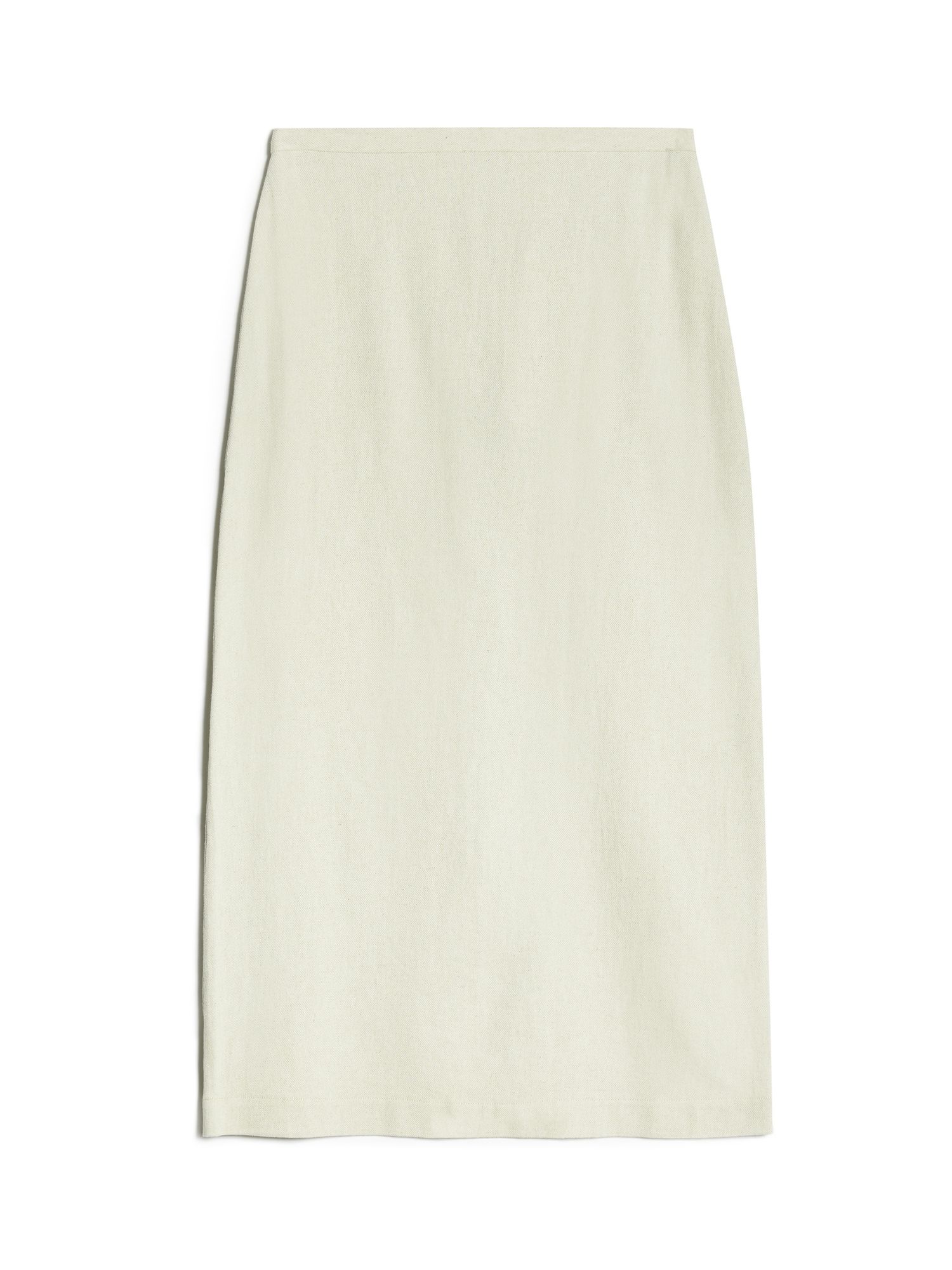 Albaray Linen Twill Blend Midi Pencil Skirt, Sand, 12