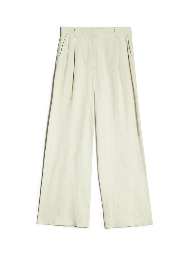Albaray Cotton Linen Blend Twill Trousers, Sand