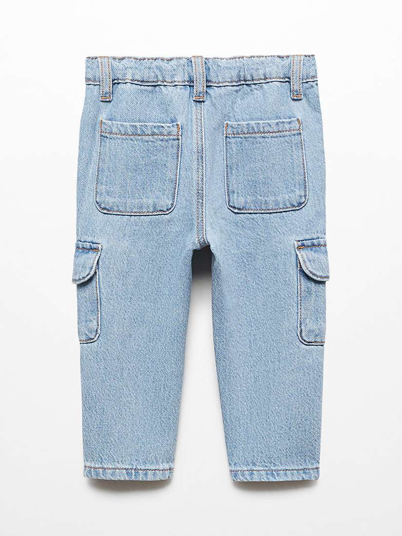 Buy Mango Baby Pal Pocket Cargo Jeans, Open Blue Online at johnlewis.com