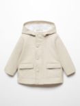 Mango Baby Oscar Hooded Parka, Beige