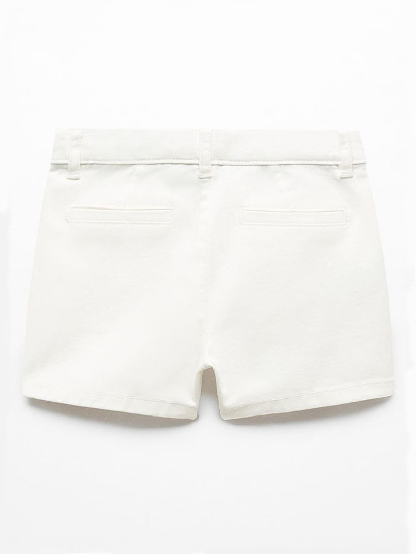 Mango Baby Berchi Shorts, White, 12-18 months