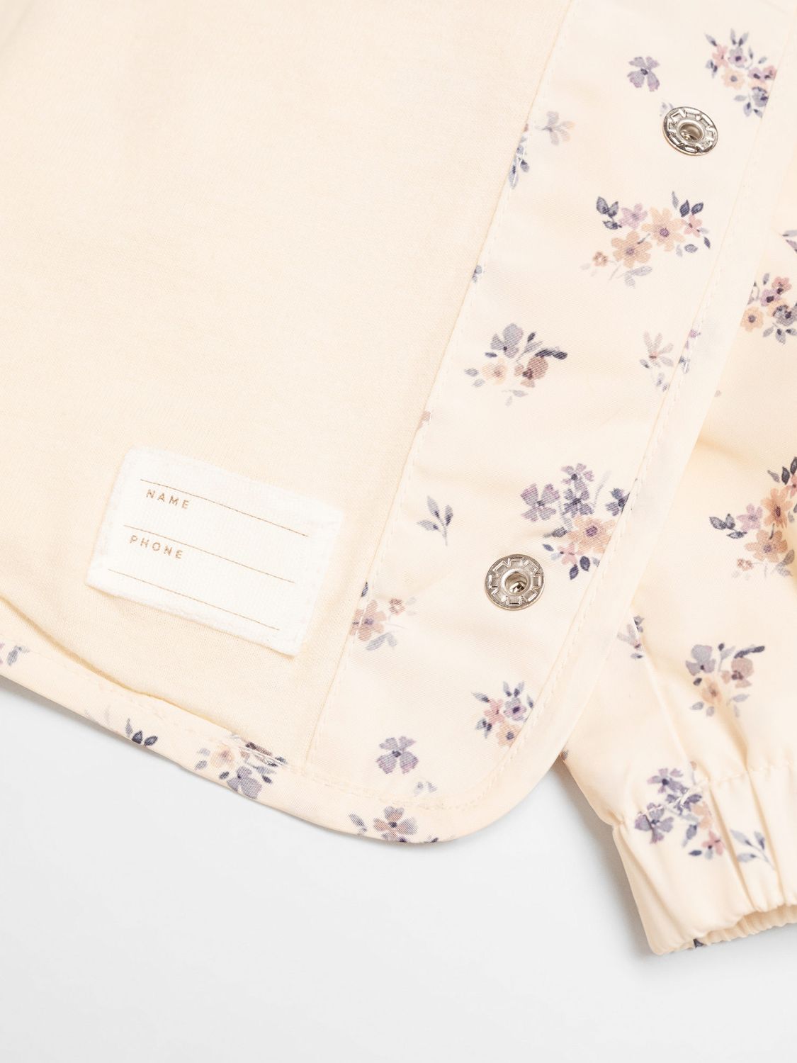 Buy Mango Baby Wind Floral Jacket, Natural White Online at johnlewis.com