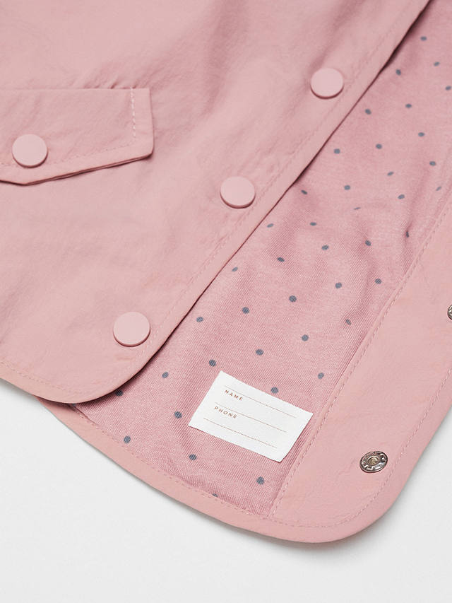 Mango Baby Pocket Hooded Jacket, Pink