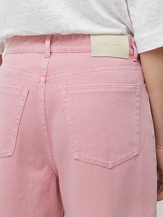 Jigsaw Tyne Wide Leg Cropped Jeans, Pink