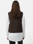 Jigsaw Cotton Wool Blend Rib Knit Tank Top, Brown