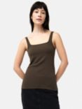 Jigsaw Square Neck Vest Top, Brown