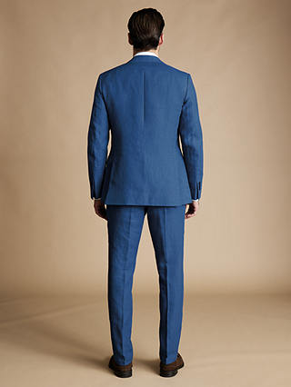 Charles Tyrwhitt Linen Slim Fit Blazer, Royal Blue