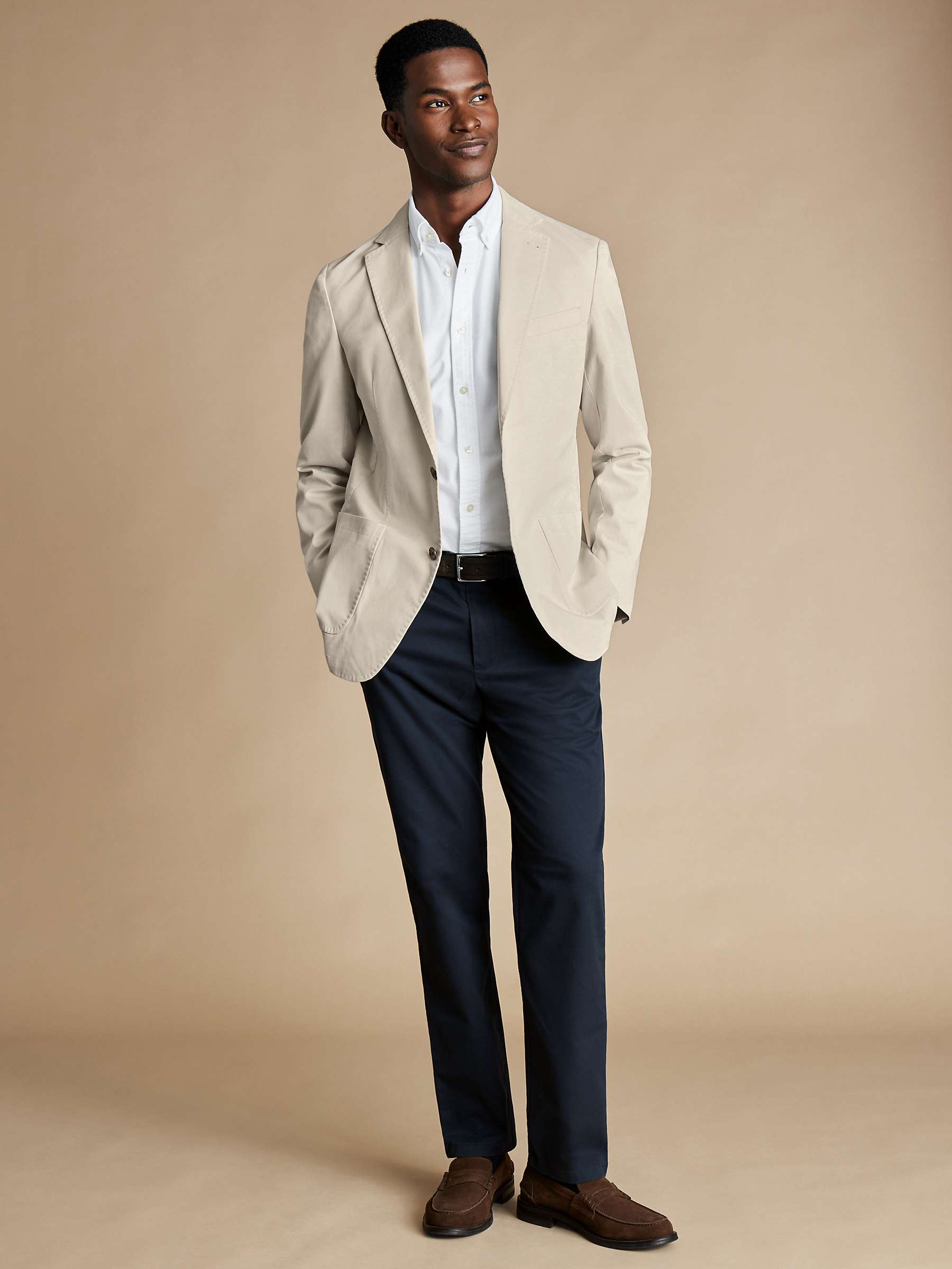 Buy Charles Tyrwhitt Cotton Stretch Slim Fit Blazer Online at johnlewis.com