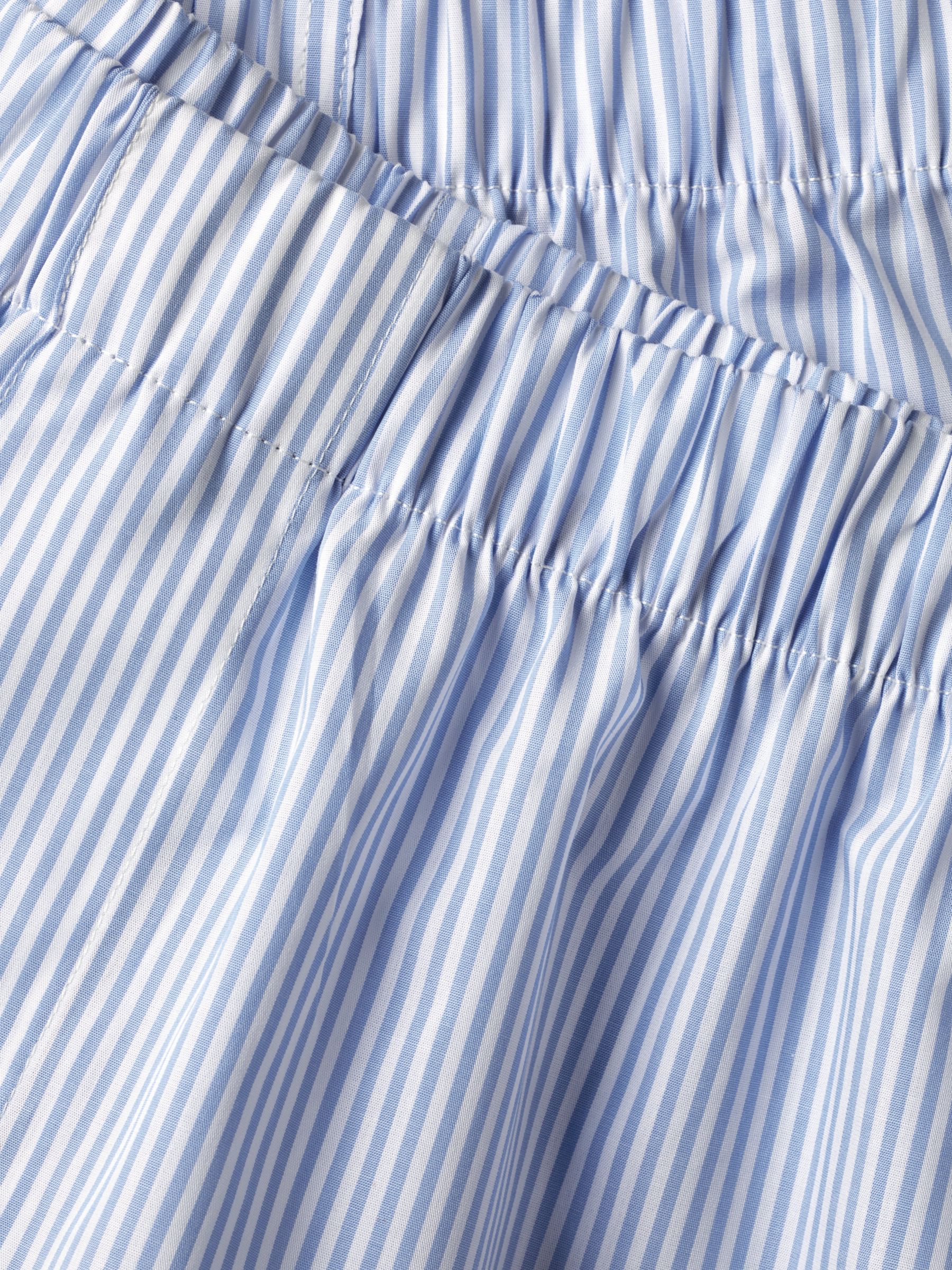 Charles Tyrwhitt Stripe Print Cotton Boxer Shorts, Cornflower Blue, S