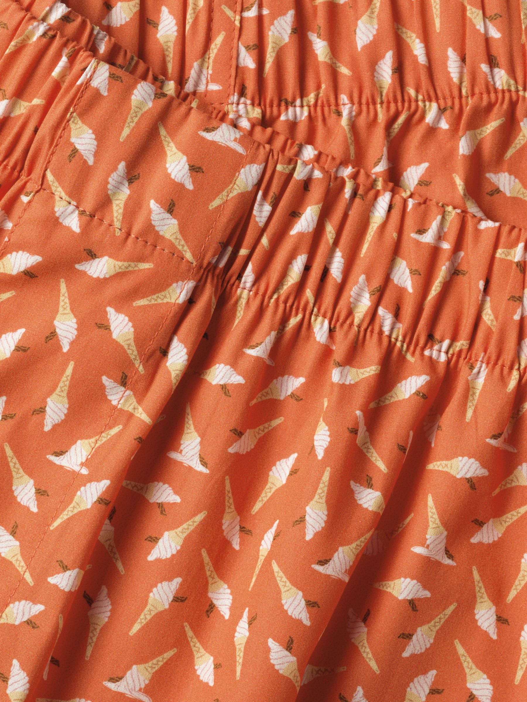 Charles Tyrwhitt Ice Cream Print Cotton Boxer Shorts, Orange, M