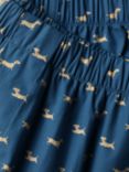 Charles Tyrwhitt Dog Print Cotton Boxer Shorts, Petrol Blue