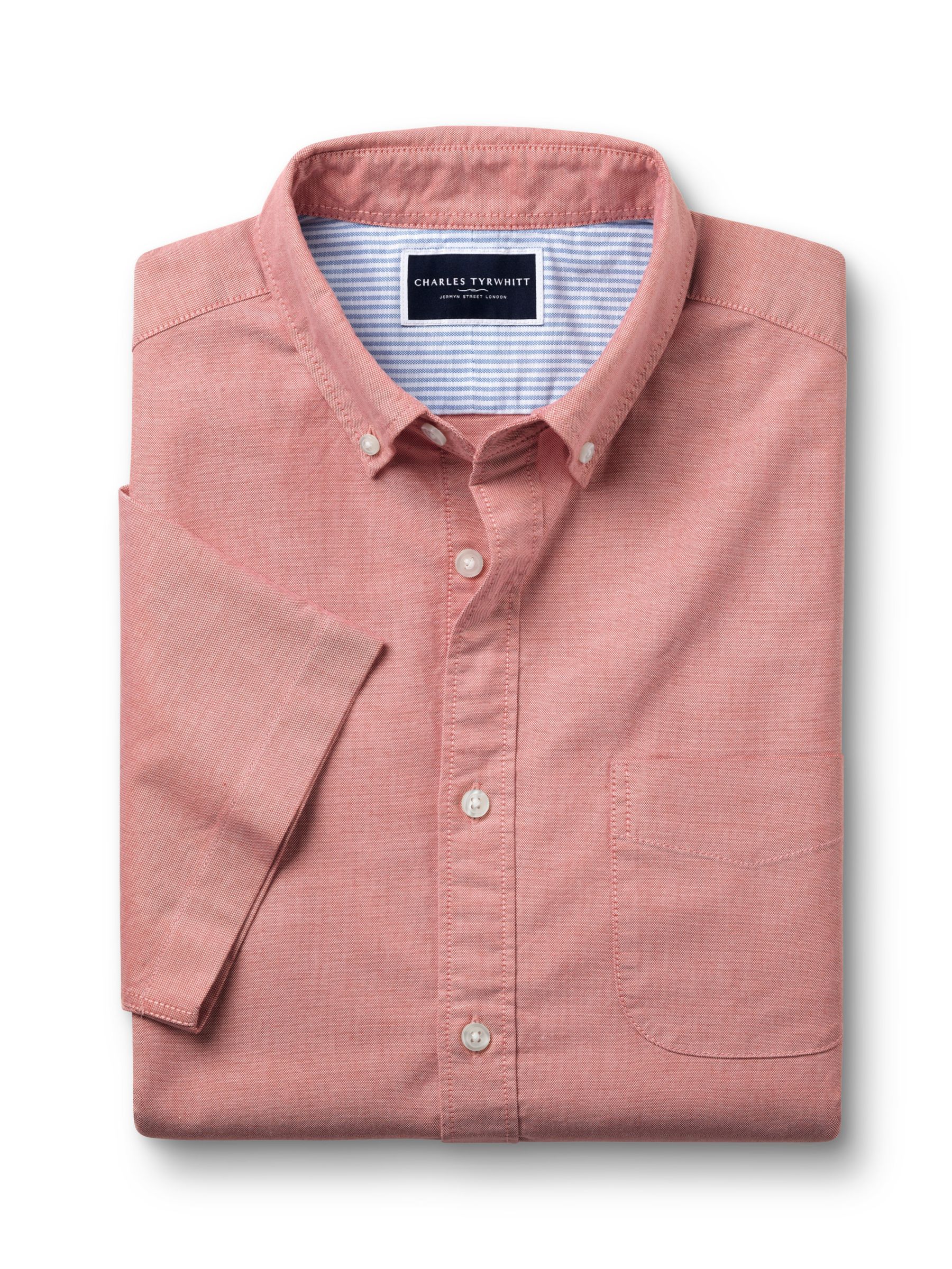 Buy Charles Tyrwhitt Slim Fit Short Sleeve Oxford Shirt Online at johnlewis.com