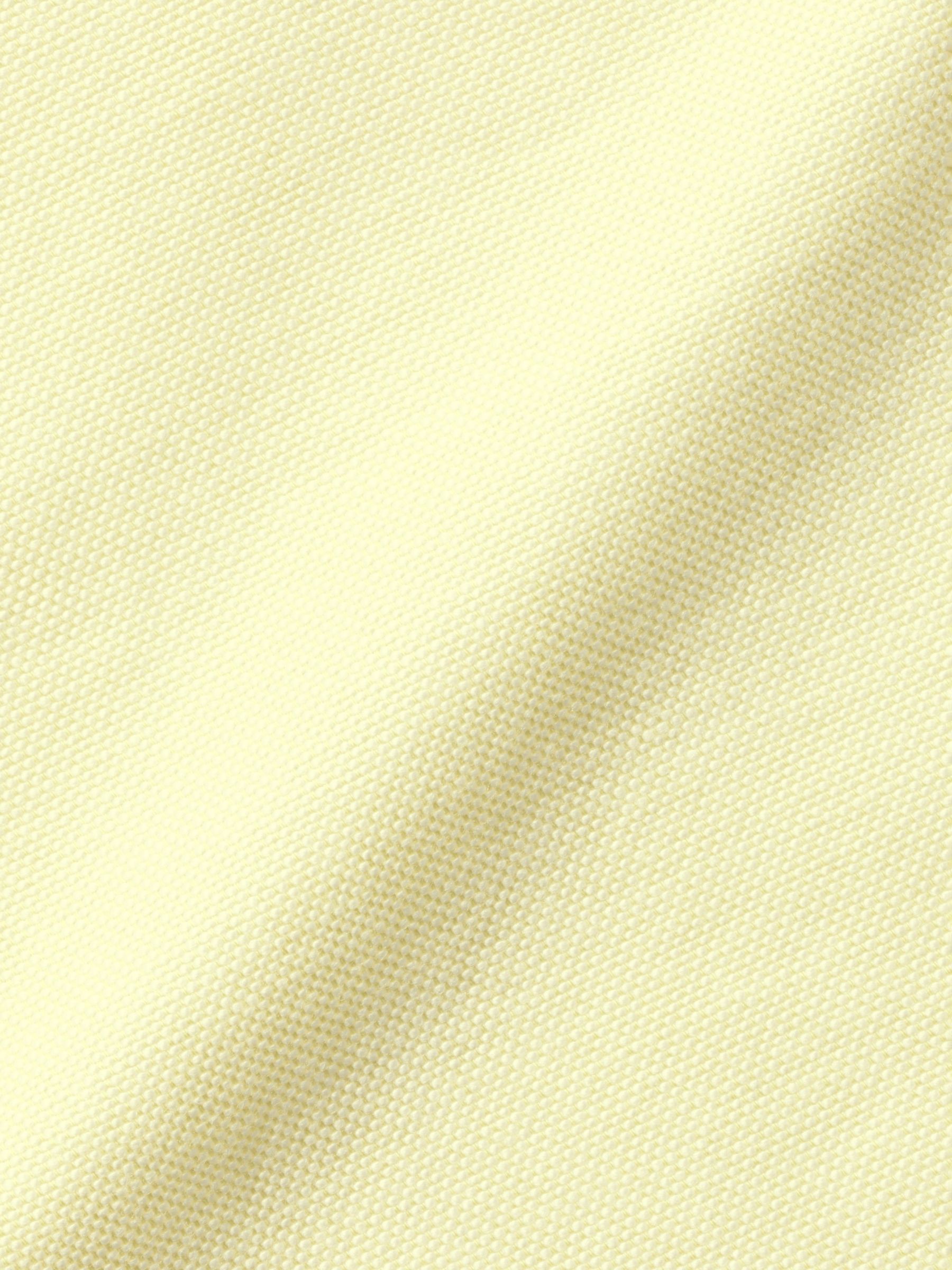 Charles Tyrwhitt Slim Fit Short Sleeve Oxford Shirt, Lemon, M