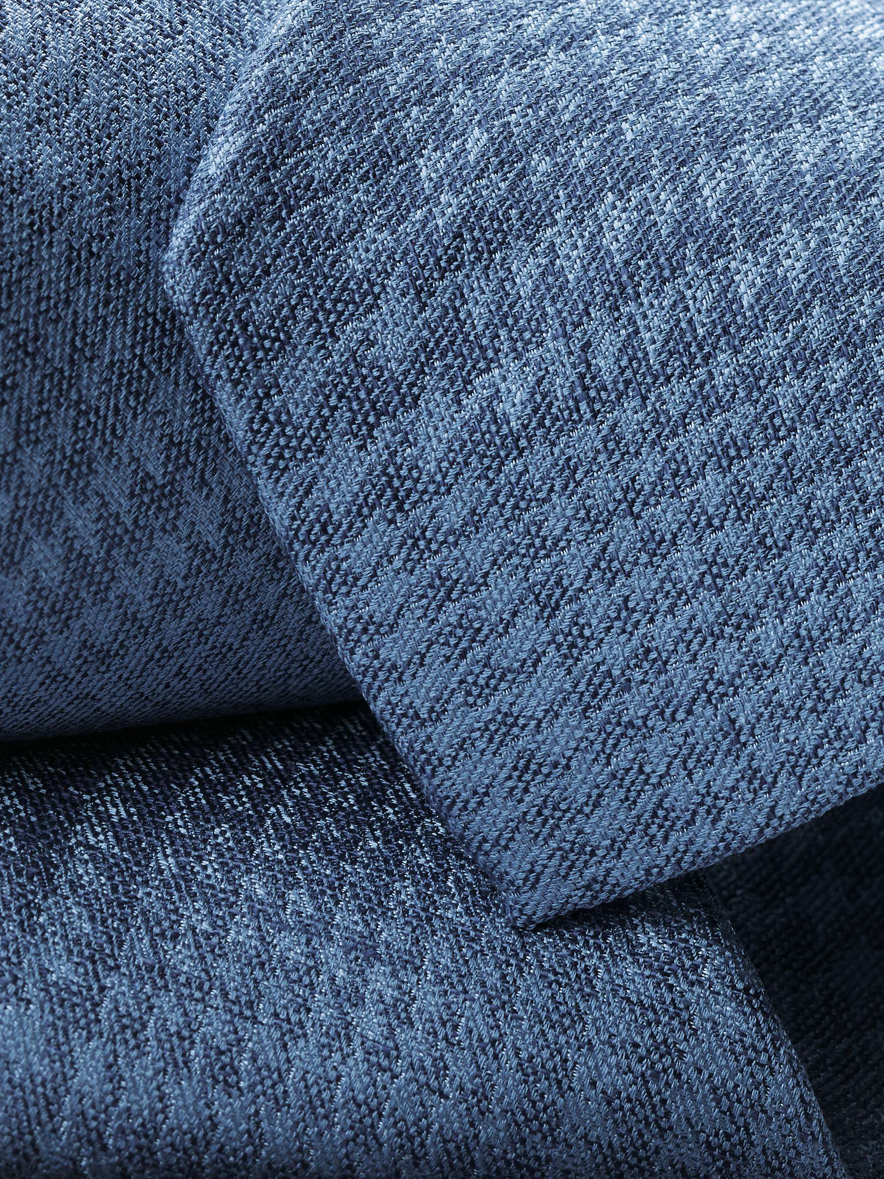 Buy Charles Tyrwhitt Check Print Linen and Silk Blend Tie, Mid Blue Online at johnlewis.com