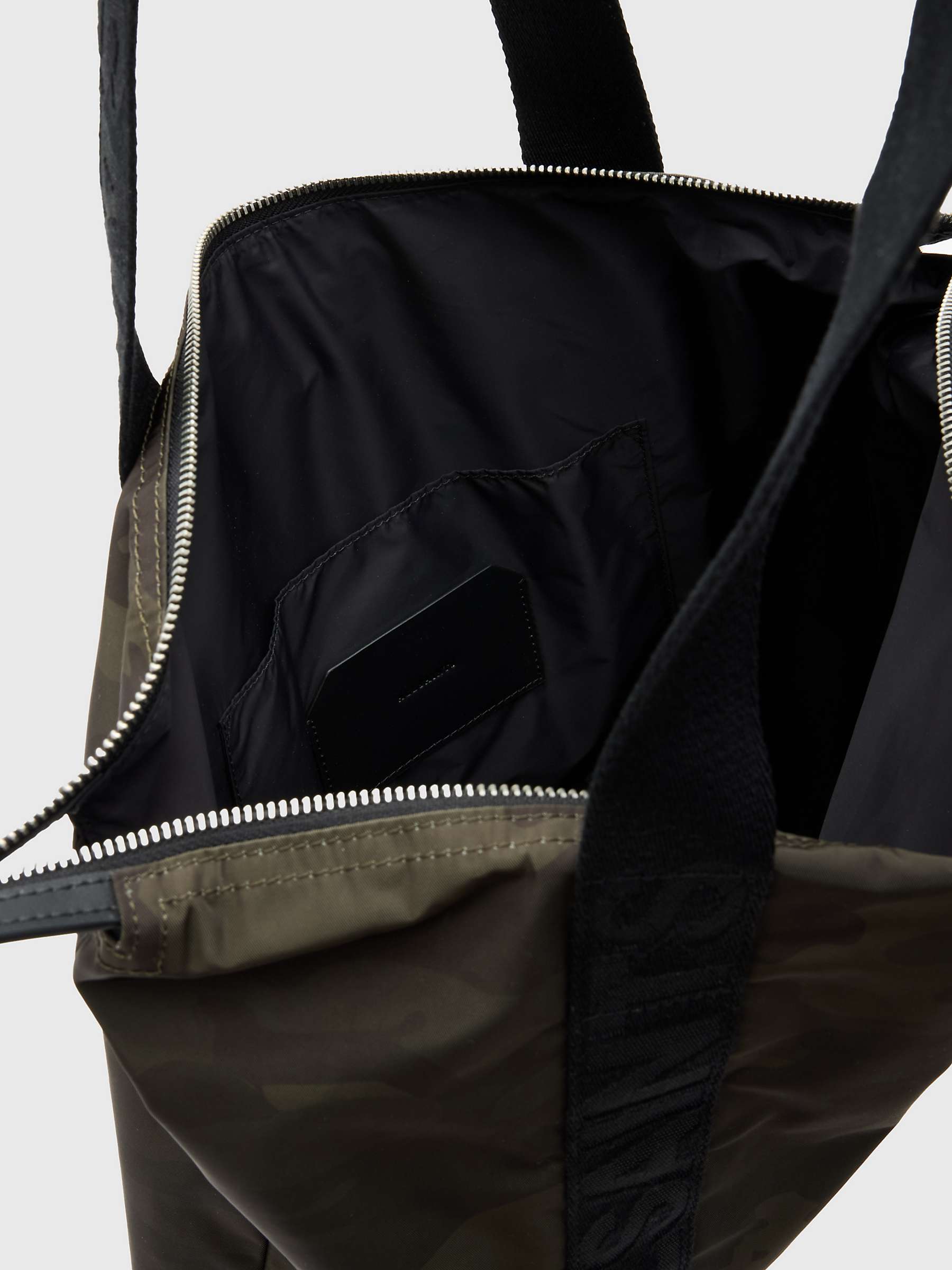 Buy AllSaints Afan Tote Bag, Green Online at johnlewis.com