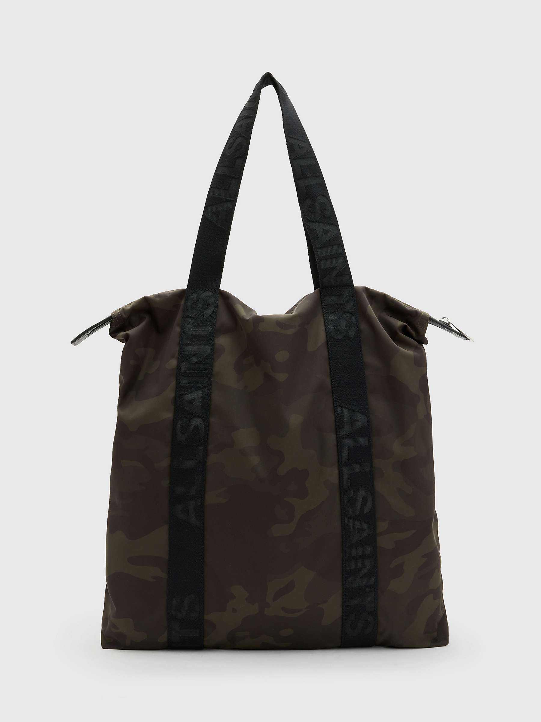 Buy AllSaints Afan Tote Bag, Green Online at johnlewis.com