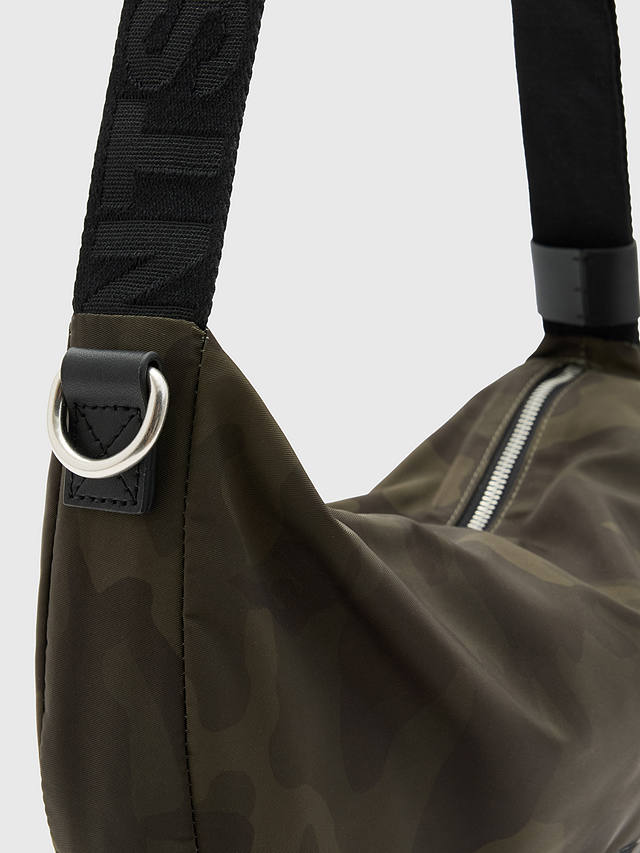 AllSaints Koy Crossbody Bag, Dark Camo