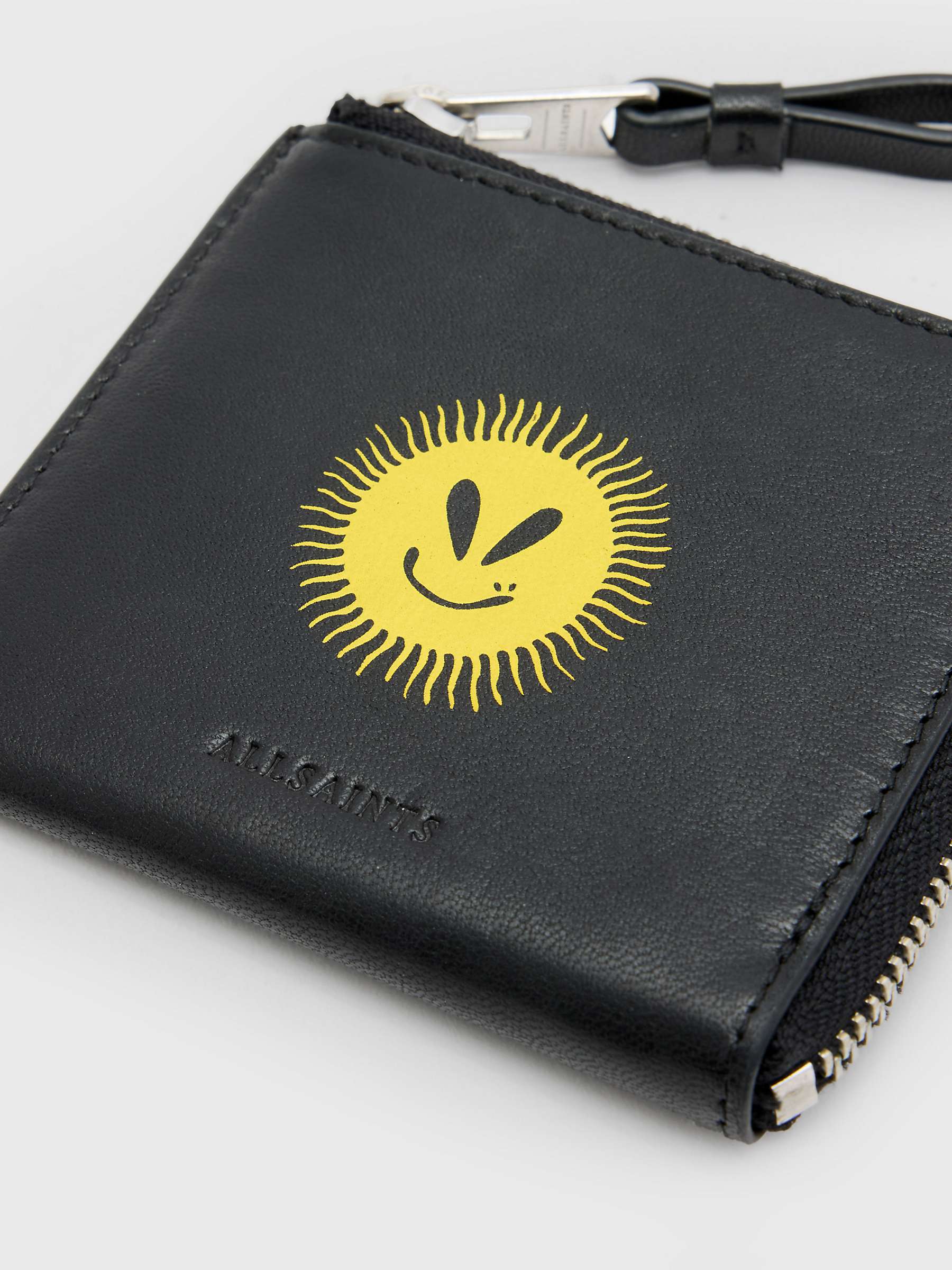 Buy AllSaints Artis Sun Wallet, Black Online at johnlewis.com