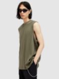 AllSaints Madison Organic Cotton Blend Crew Neck Vest, Valley Green