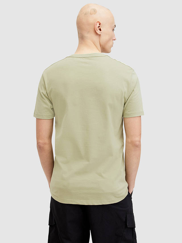 AllSaints Brace Tonic Crew Neck T-Shirts, Pack of 3, Grn/Grn/Opt White