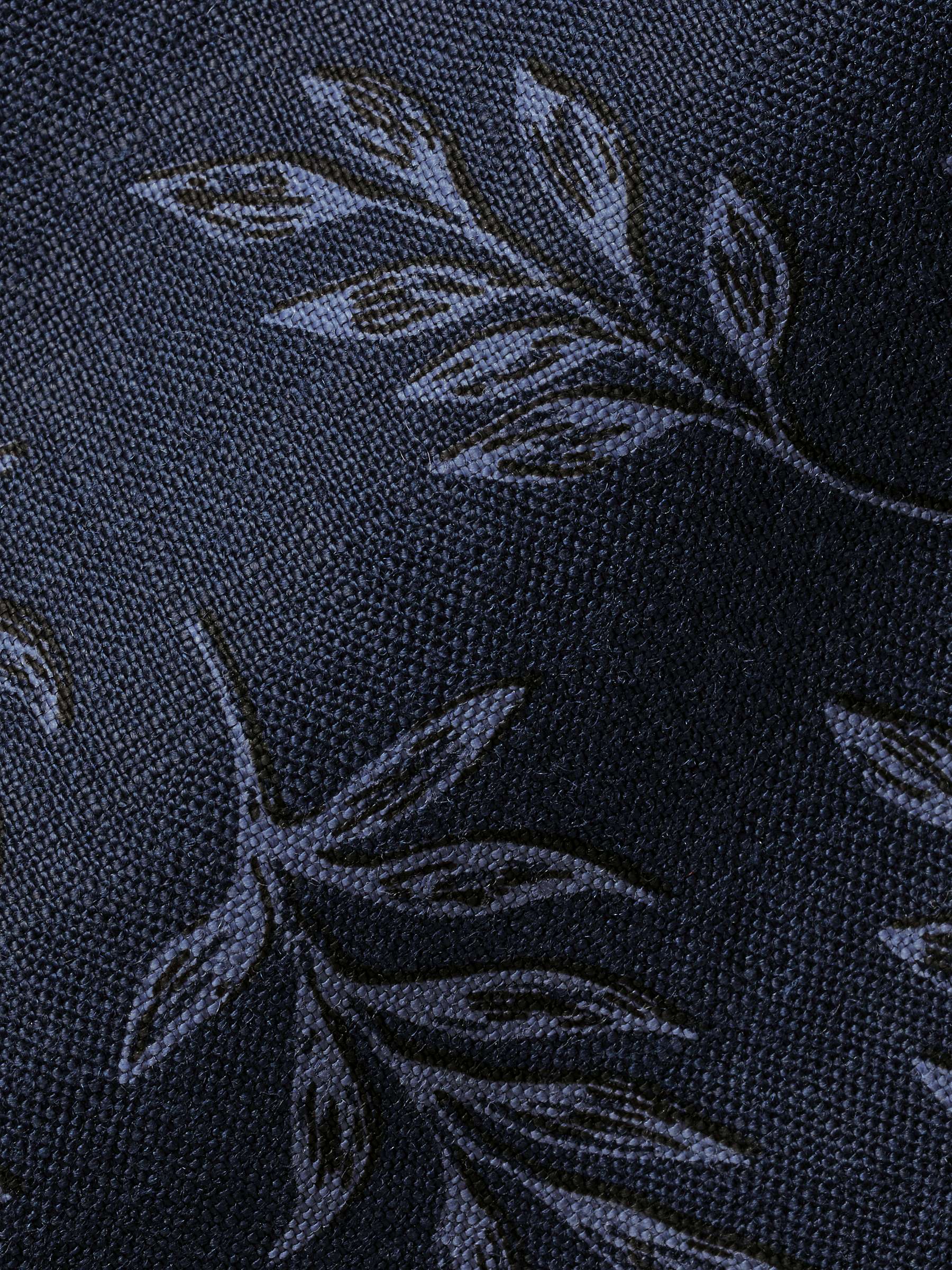 Buy Charles Tyrwhitt Linen Classic Fit Leaf Print Short Sleeve Shirt, Indigo Blue Online at johnlewis.com