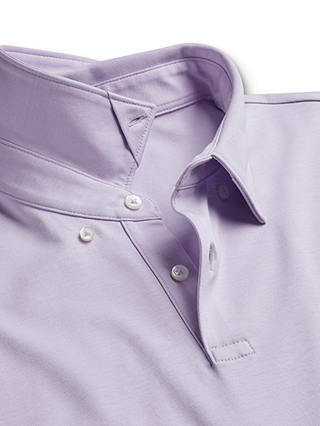 Charles Tyrwhitt Jersey Short Sleeve Polo Shirt, Lilac Purple