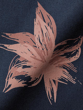 Charles Tyrwhitt Large Floral Non-Iron Stretch Shirt, Navy