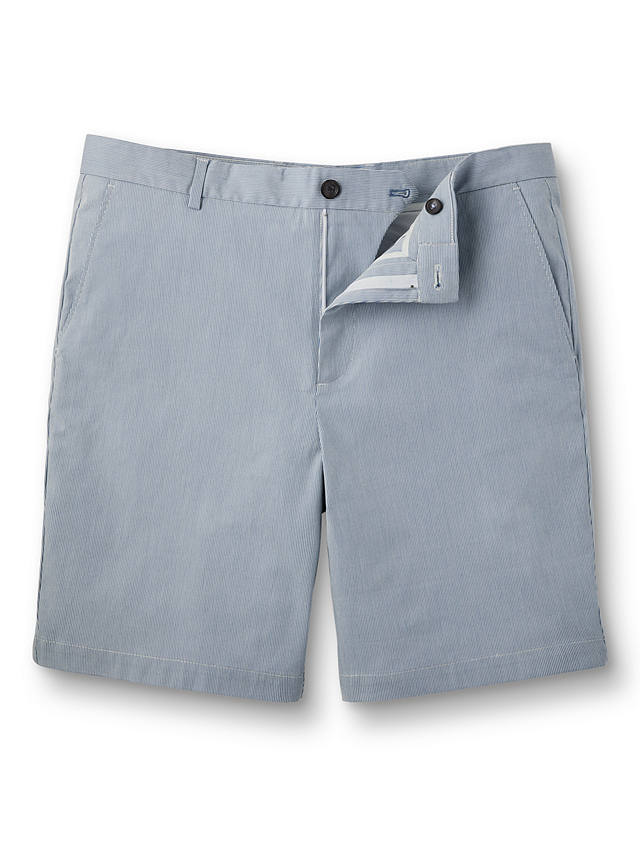 Charles Tyrwhitt Striped Cotton Blend Shorts, Sky Blue