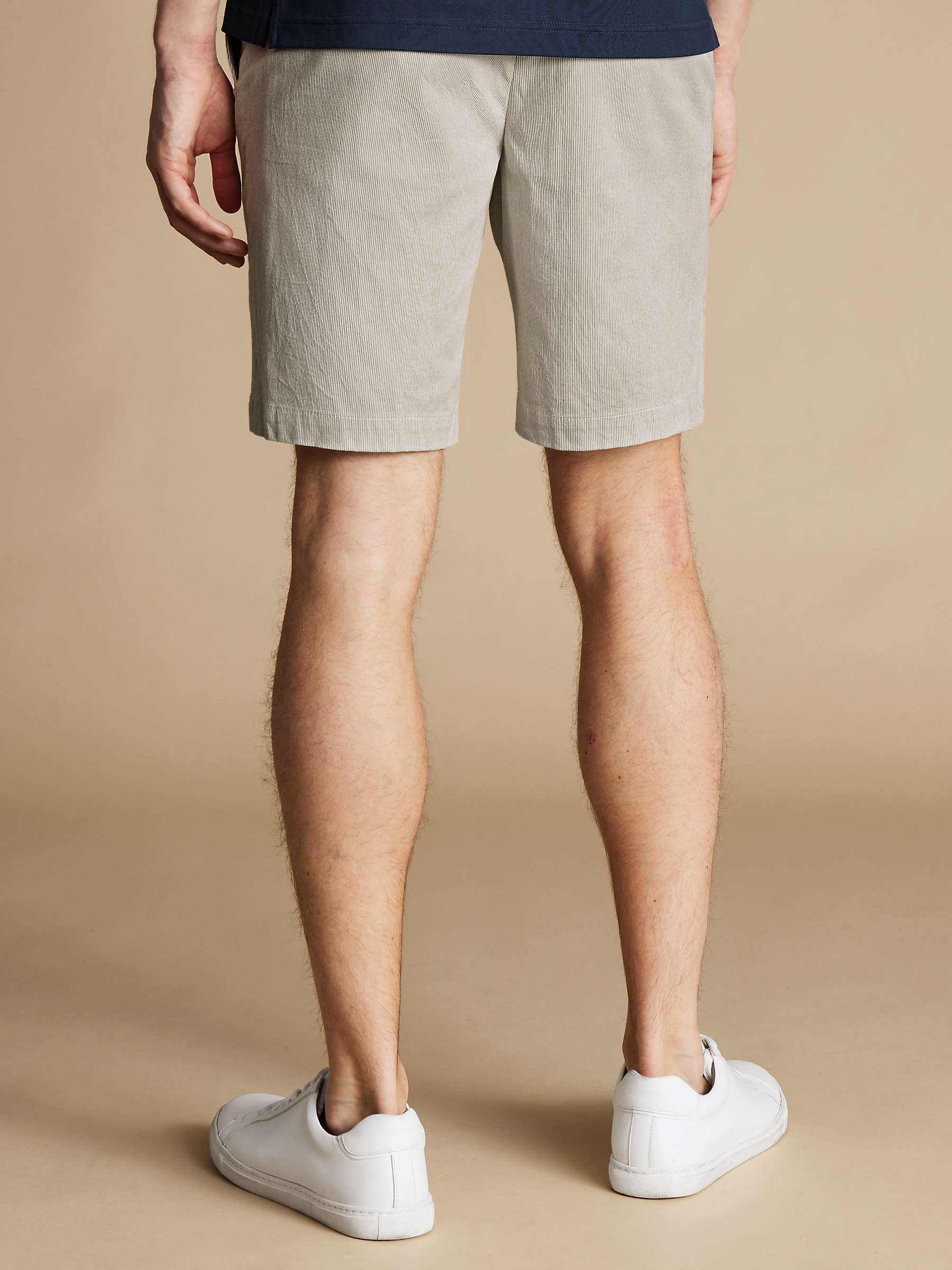 Buy Charles Tyrwhitt Striped Cotton Blend Shorts Online at johnlewis.com