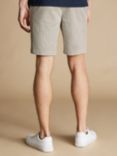 Charles Tyrwhitt Striped Cotton Blend Shorts, Light Grey