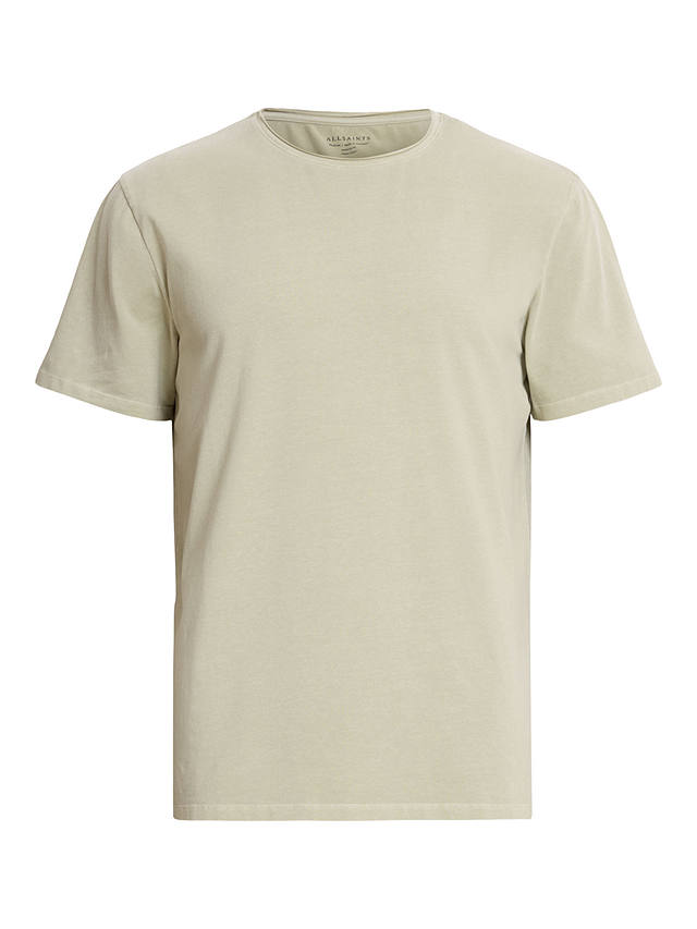 AllSaints Bodega Short Sleeve Organic Cotton T-Shirt, Herb Green