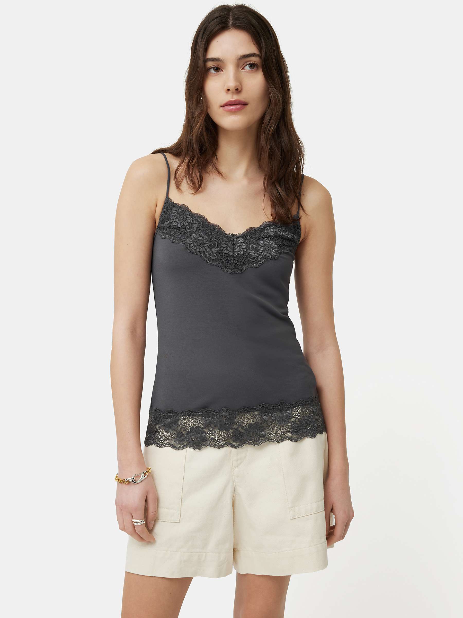 Buy Jigsaw Lace Trim Modal Vest Online at johnlewis.com