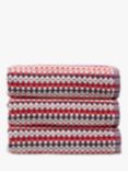 Christy Carnaby Stripe Towels, Berry
