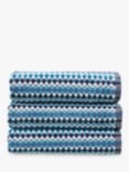 Christy Carnaby Stripe Towels, Blue Harmony