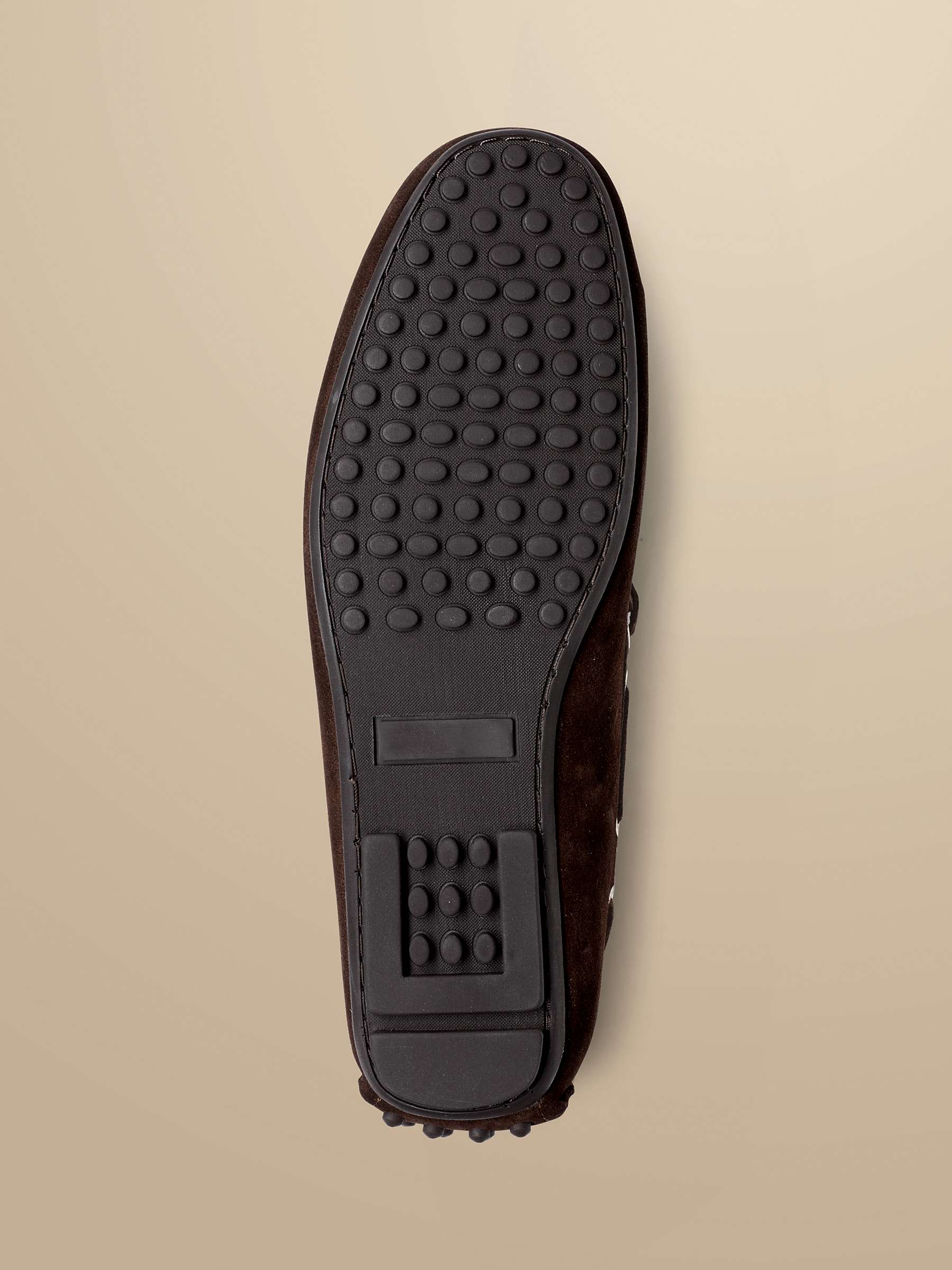 Buy Charles Tyrwhitt Suede Driving Loafers, Dark Chocolate Online at johnlewis.com