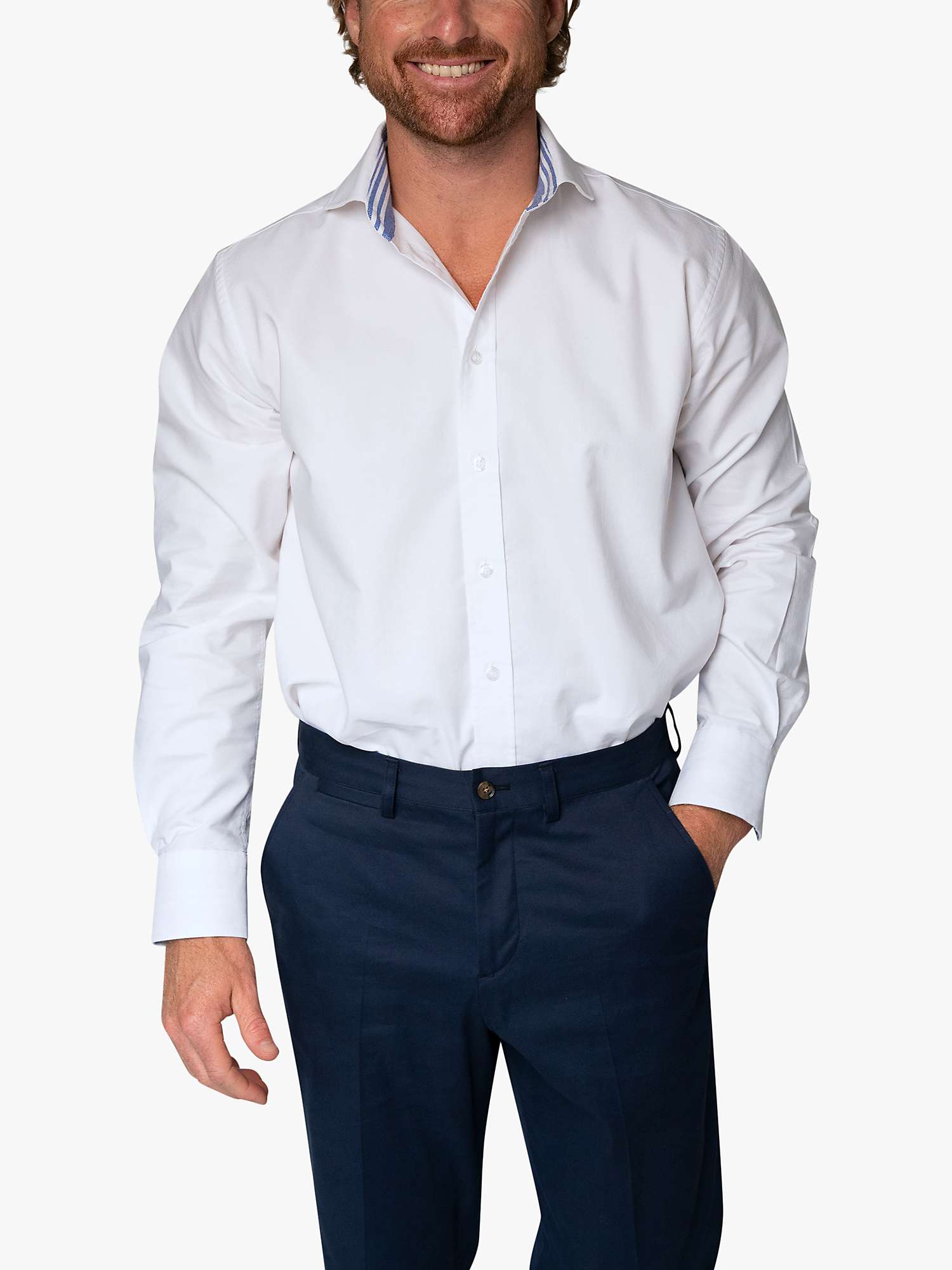 Buy KOY Organic Cotton Oxford Shirt, White Online at johnlewis.com
