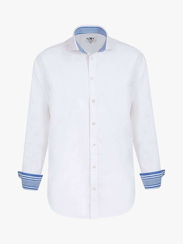 KOY Organic Cotton Oxford Shirt, White
