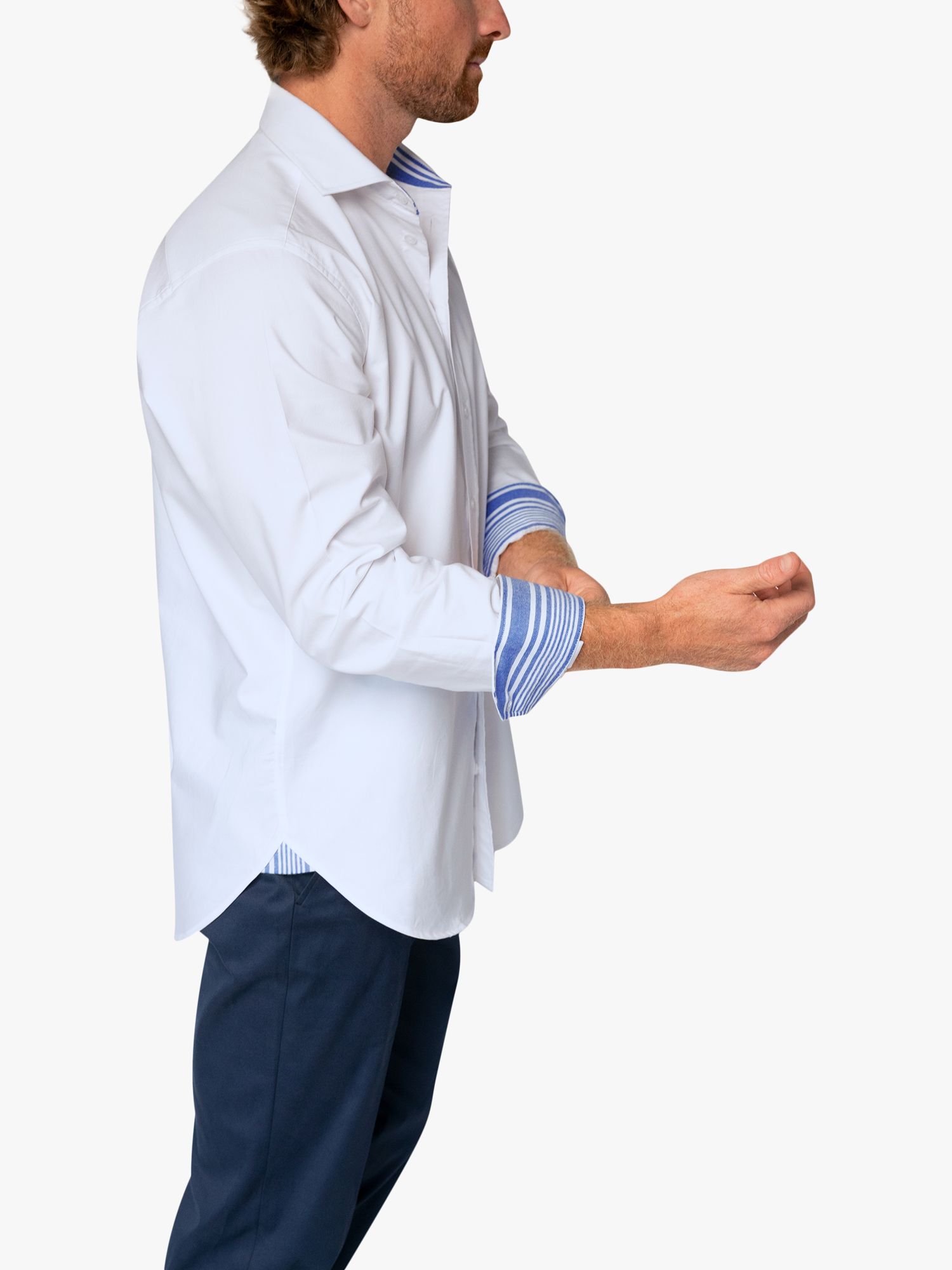 KOY Organic Cotton Oxford Shirt, White, XL